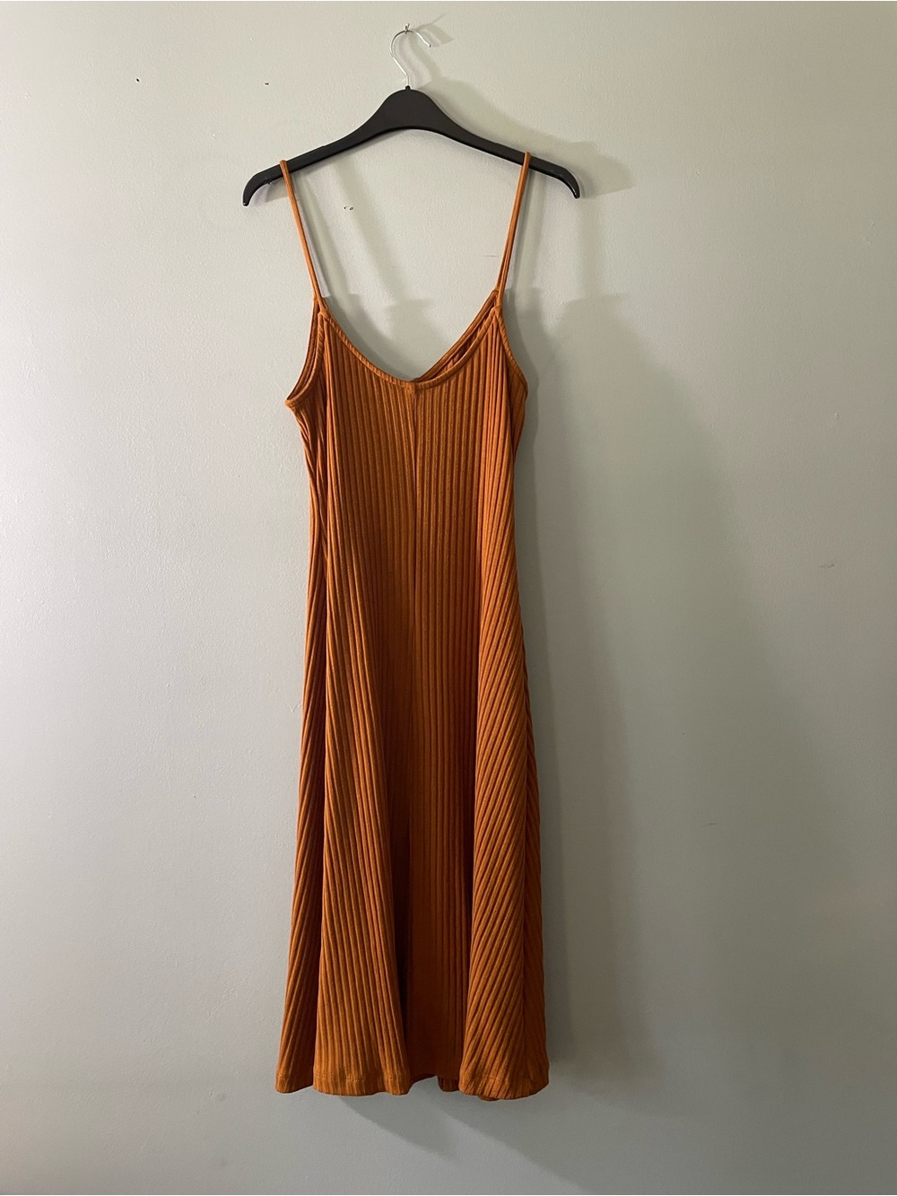 Wishlist Ribbed Button-Front Slip Dress in Brown - Picture 8 of 8